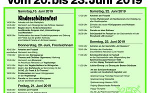 Festablauf – Schützenfest 2019