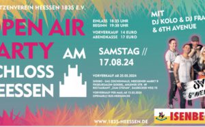 Open Air Party 2024 am Schloss Heessen